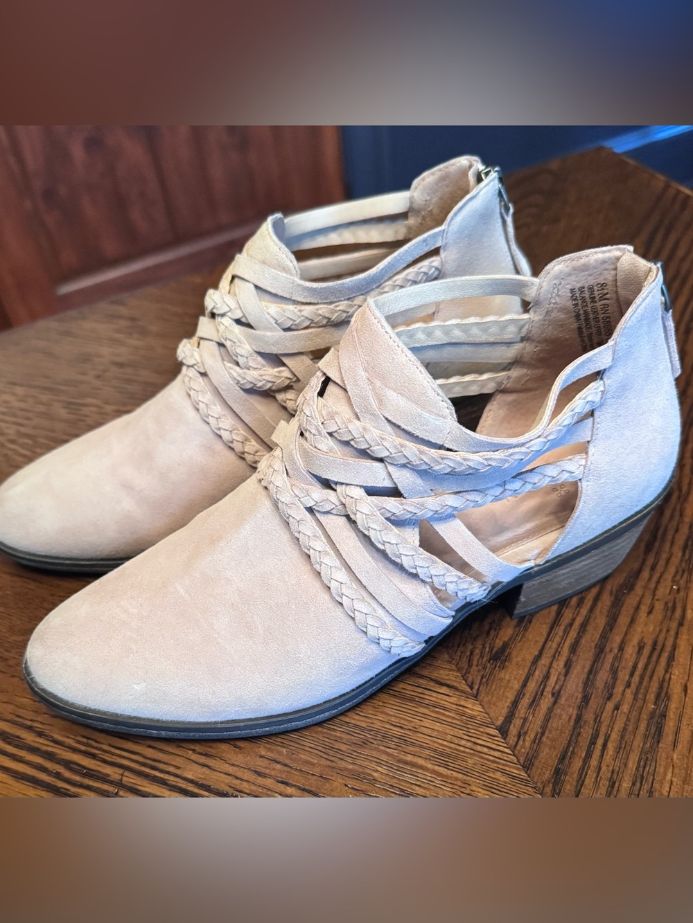 Caslon Pink Suede Booties
